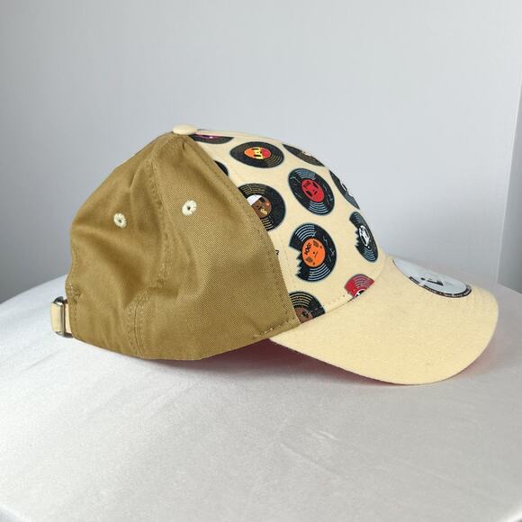Rare Tokidoki Broken Records Vinyl Cap Beige Cream Adios Vintage Women\'s Hat main image 4